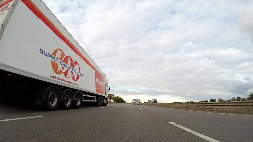 Logistics Truck on Highway